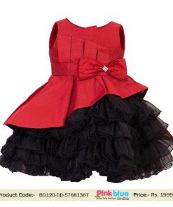 Kids Baby Girl Party Special Occasion Dupion Layered Dress