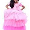 Girls Pink Cupcake Dress, Birthday Dress, Baby balloon dress