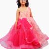 Baby Girl Pink Organza Gown – Kids Designer Gown Online