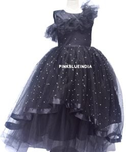 Girls Black Gown - Baby Girl Party Wear Black Dress, Black Frock Online