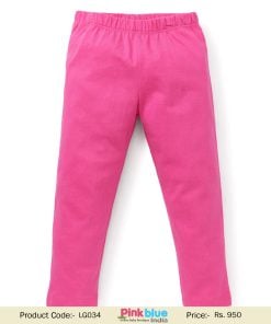 Hot Pink Baby Girls Wool Leggings and Jeggings