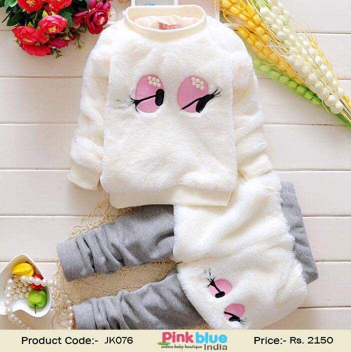 white baby pullover
