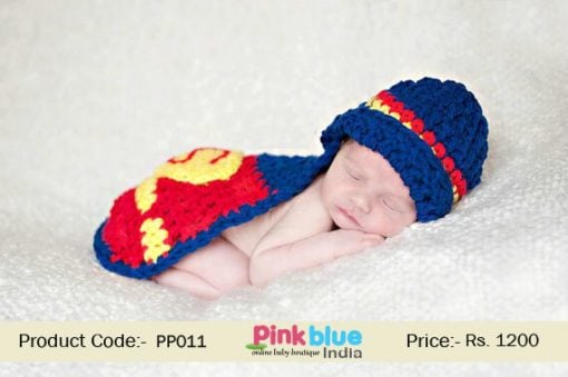 Crochet Superman Newborn Photo Props