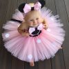 Baby Minnie Mouse Tutu Dress Pink, First Birthday Minnie Mouse Costume Online