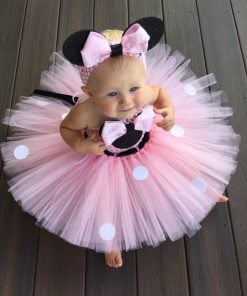 Baby Minnie Mouse Tutu Dress Pink, First Birthday Minnie Mouse Costume Online