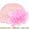 Baby Pink Crochet Hat for Indian Newborn Babies with Two Flowers