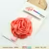 Baby pink designer flower hairband for wedding, elegant and stylish wear