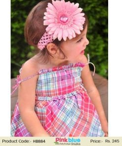 Baby Pink Designer Flower Headband