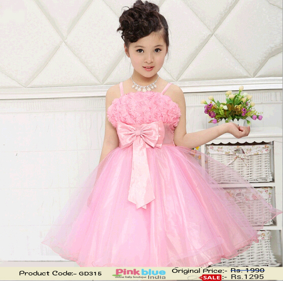 pink floral birthday dress