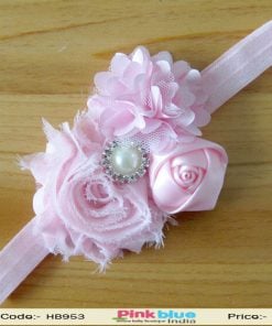 Baby Pink Flower Headband for Kids