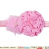 Cute Baby Pink Hair Band for Toddlers in India with Flowers