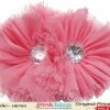Pink  Baby Headband with Diamond Embellished Coral Flowers for Toddlers