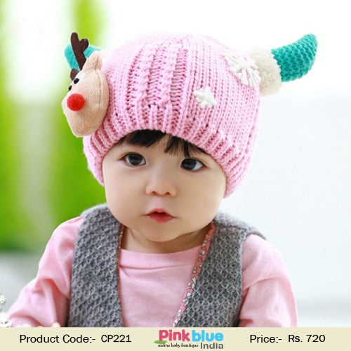 pink-knitted baby cap