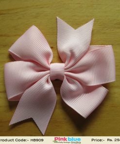 Baby Pink Double Know Bow Hair Band
