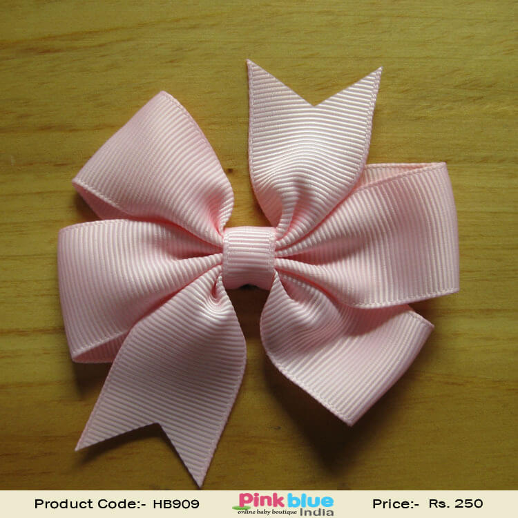 Baby Pink Double Know Bow Hair Band