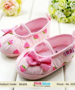 pink baby party shoes