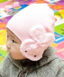pink infant winter cap