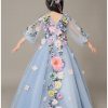 Children Grey Princess Flower Girl Dress Gown online India