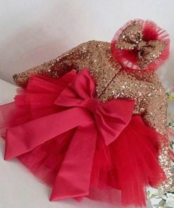 Red Sequin Frock - Buy Sequin Girls Party Wear Dress