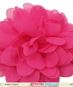 Beautiful Designer Deep Pink Headband with a Flower Motif for Infant Girls