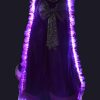 High Low Princess Dress with LED Cape - Girls Birthday Party Dress