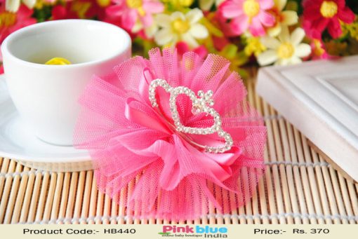 Beautiful Net Flower Designer Hair Clip for Baby Girls