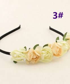 Beautiful Off-White Floral Sequence Hair Band for Toddlers in India