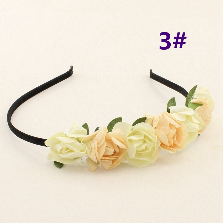 Beautiful Off-White Floral Sequence Hair Band for Toddlers in India