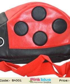 Beetle Style Red and Black Shoulder Designer Bag for Kids in India