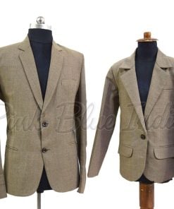 Matching Beige Coat & Blazer for Father and Son