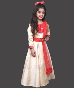 Beige Dress - Buy Beige Long Gown Wedding Dress in India