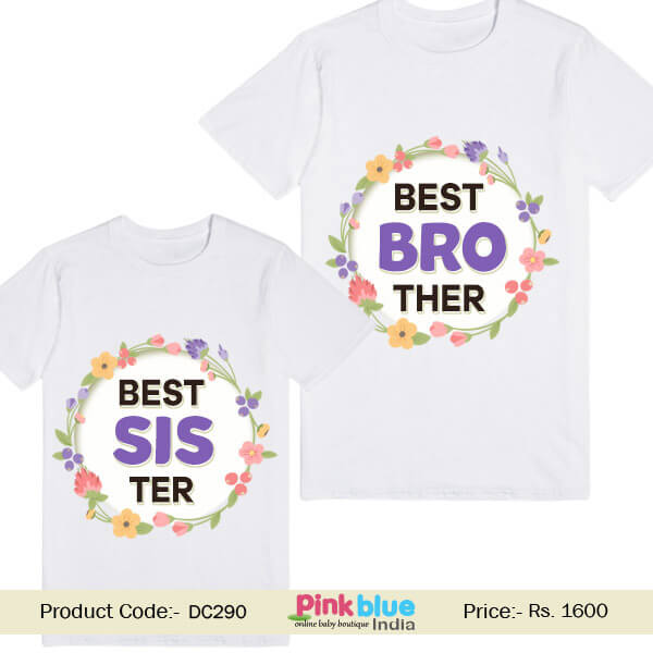 customised tshirts for best brother and sister - Sibling T-Shirts Matching tees