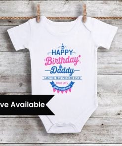 Personalized Birthday Daddy Onesie - Baby Birthday Clothes