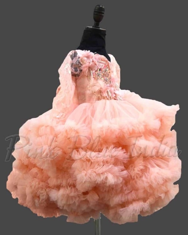Birthday gown for girls classic party wear stylish celebration outfit