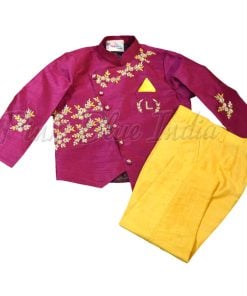 Personalized Birthday Ethnic Jacket Pant Boys Outfit
