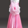 Children Flower Girl Dress - Big 3D Flower Pink Birthday Girl Dress Online