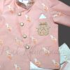 Newborn Flamingo Birthday Theme Jacket and Dhoti Set 