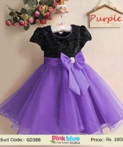 baby fashion dress purple