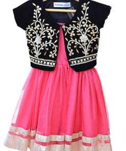 pink girls traditional dress