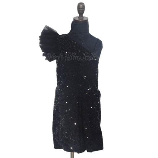 Kids birthday Black Sequin Party Gown