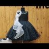 1 Year to 12 Years Black Party Wear Designer Gown for Girls