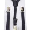 Black Suspenders for Boys in 1-5 Years Elastic Adjustable
