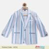Blue and Pink Striped Kids Party Wear Blazer for 1-9 Year Boys