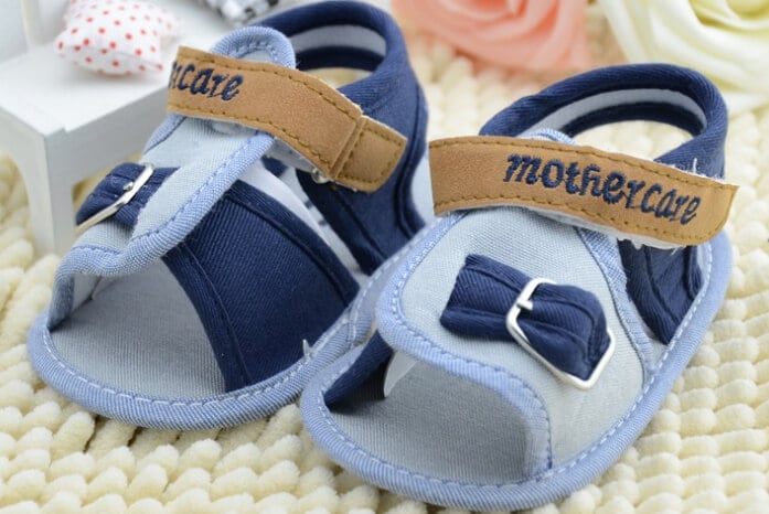 Comfortable Light and Dark Blue Sandals for Baby Boys