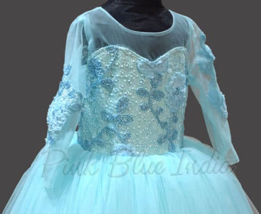 Elsa Birthday Dress Kids Party frozen princess dress