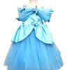Baby Girl Birthday Gown dress – buy Kids Blue Off Shoulder Frocks Online