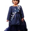 Blue Color Girls Partywear Dress, Birthday Girl Gown Buy Online