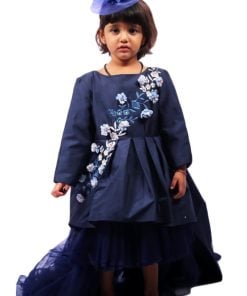 Blue Color Girls Partywear Dress, Birthday Girl Gown Buy Online