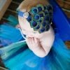 Beautiful Blue Hair Band for Toddlers in India With Peacock Feathers