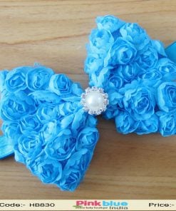 Baby Bow Shaped Flower Hair Band